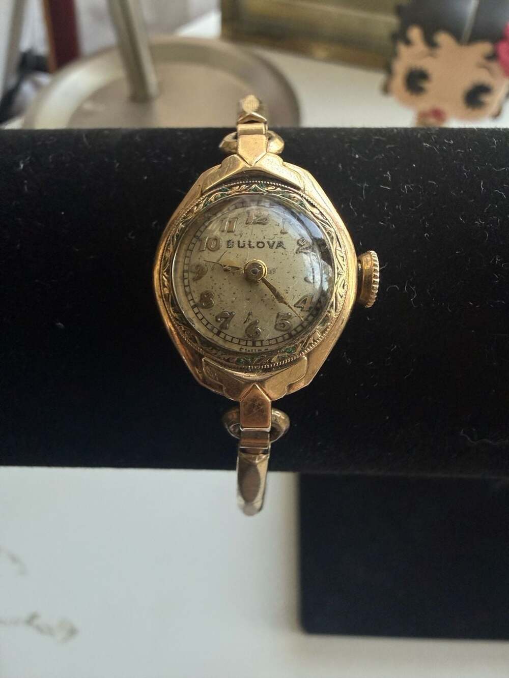 Vintage Bulova Art Deco 10K Rolled Gold Plate Ladies Mechanical Watch